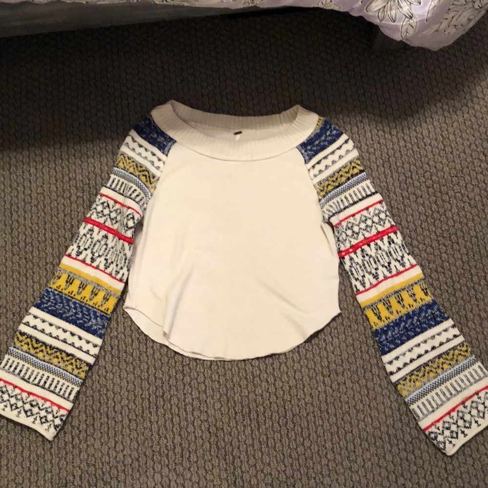 Free people— bell bottom like long sleeve shirt